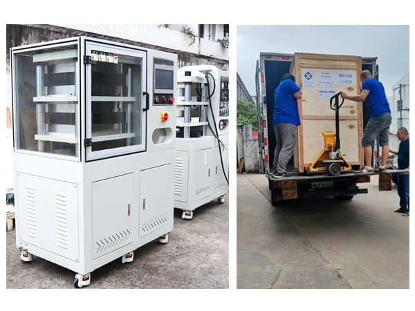 Customized flat vulcanizing machine for Russian customer has been shipped
